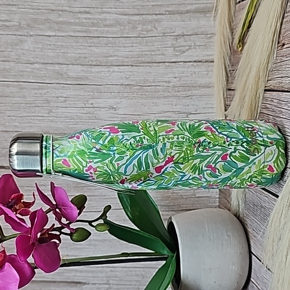 NWT LILLY PULITZER STARBUCKS S'WELL PALM BEACH JUNGLE WATER BOTTLE CANTEEN - Picture 3 of 13